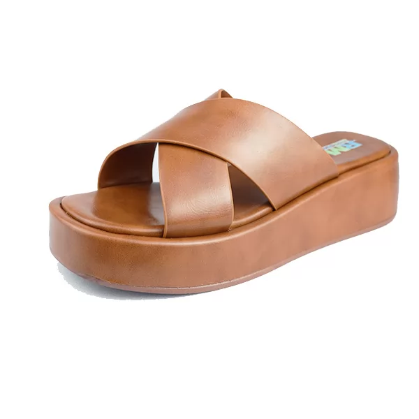 Sandale Compense pour femme 6371 marron.....   sandale médicale femme confortable Maroc
